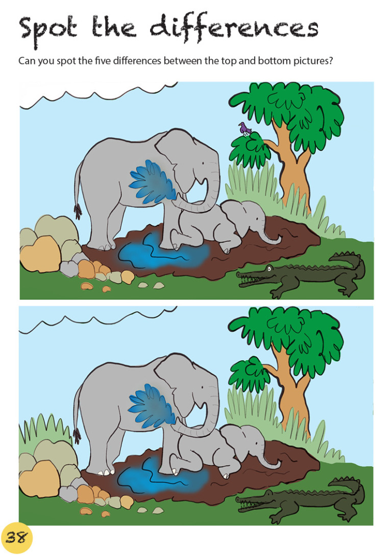 Spot the difference: African elephant – Mongabay Kids