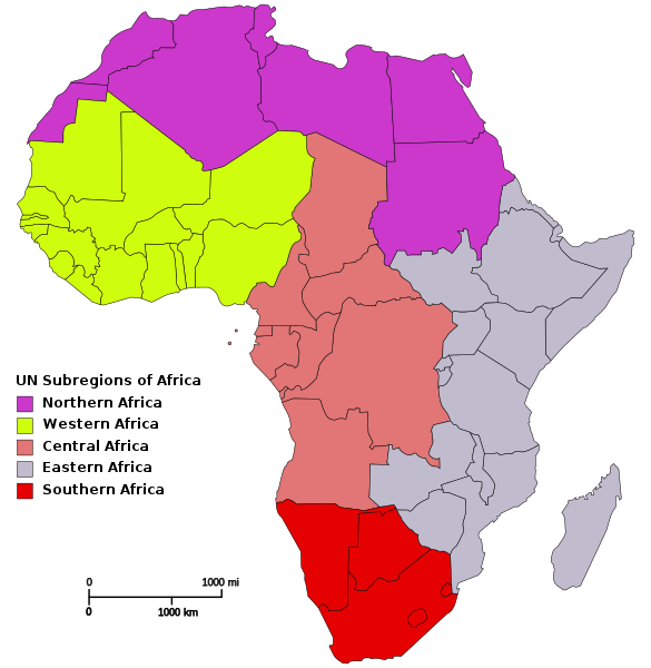 regions of Africa