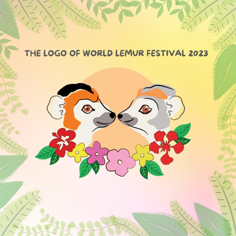 lemur festival logo design
