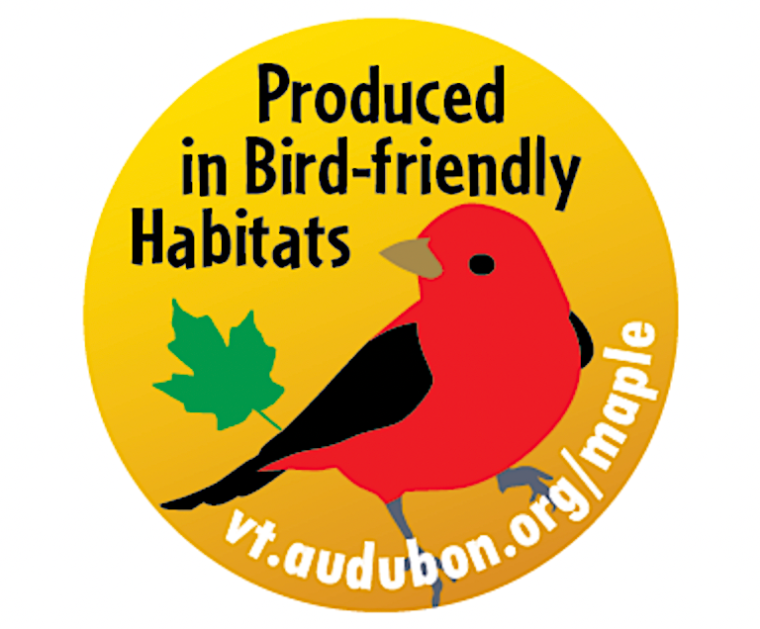 Vermont’s bird friendly maple syrup logo