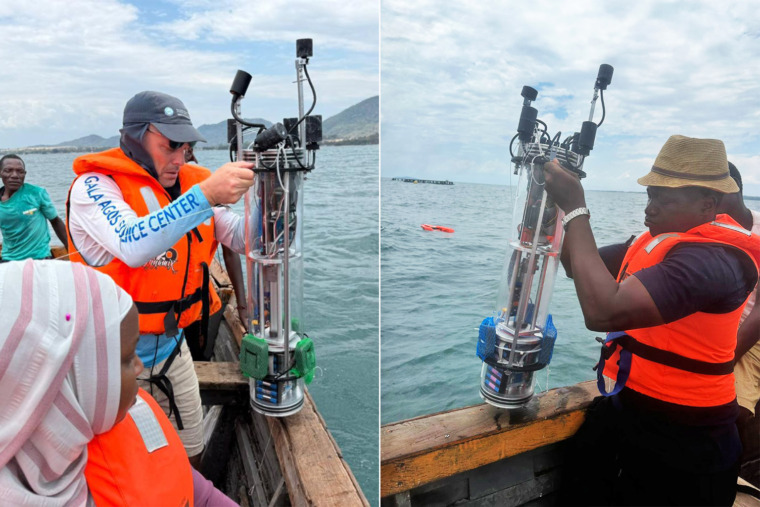 Sound robot for fishers