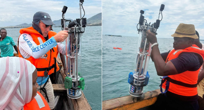 Sound robot for fishers