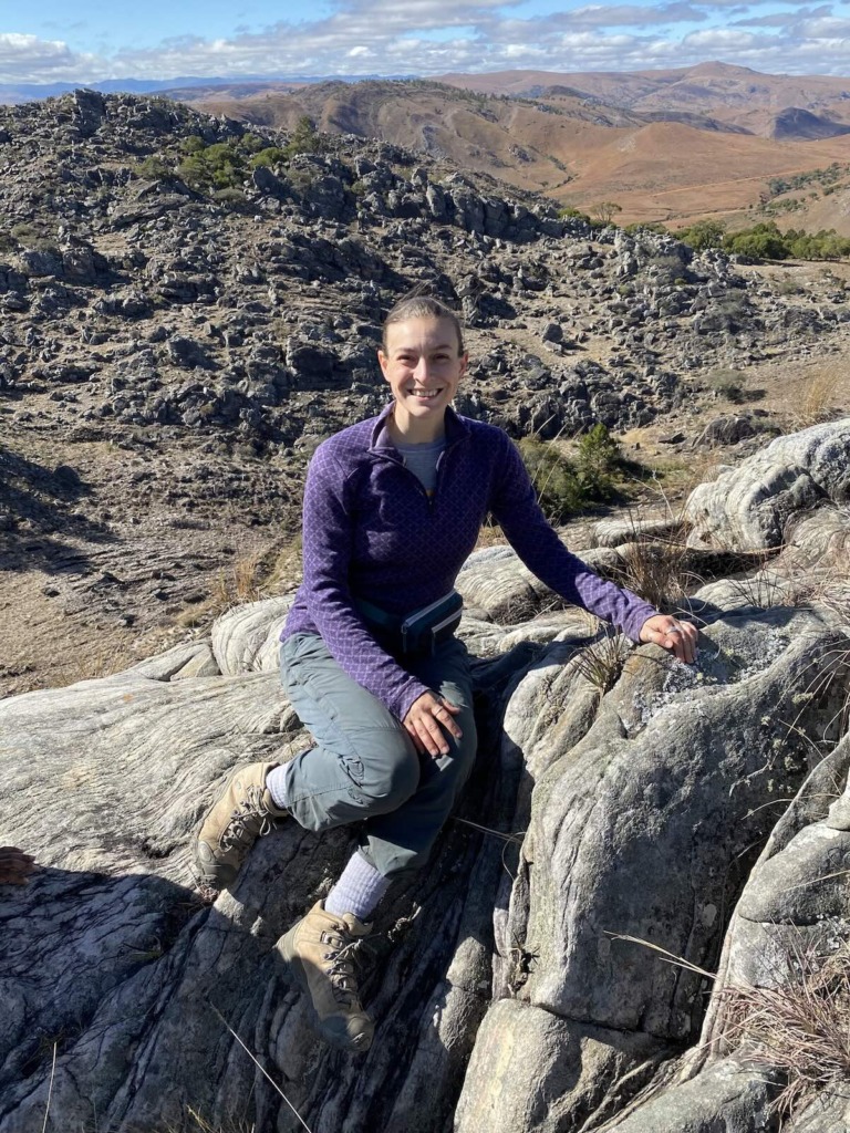 Scientist Lydia Greene at Itremo, Madagascar.