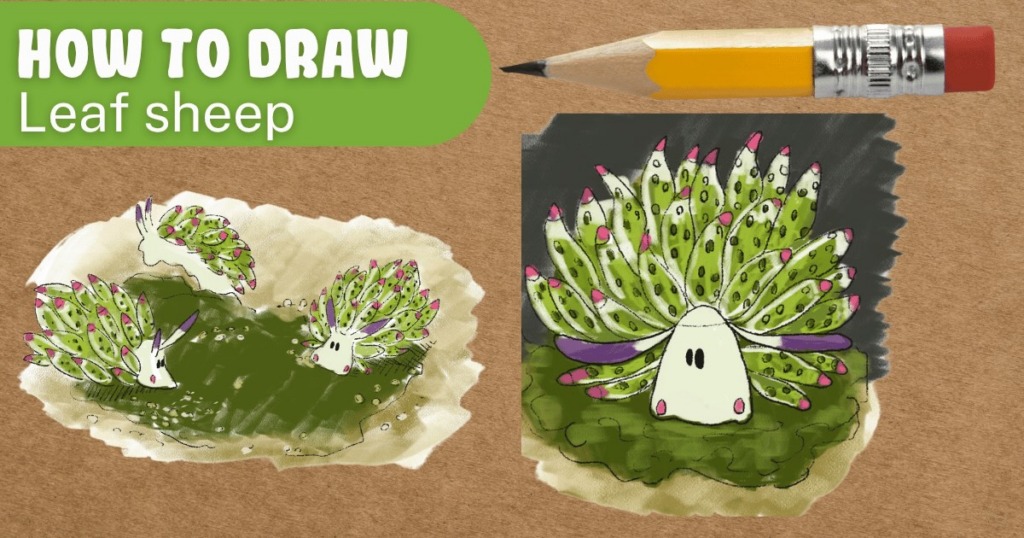 How to draw a leaf sheep activity